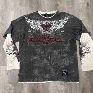 affliction style long sleeve